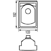 Rückleuchte rechts mit Schlusslicht 12 V Glühlampen-Technologie P21/5W HELLA