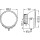 High beam headlamp left 24 V D1S (gas discharge lamp) Xenon HELLA