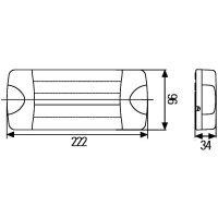 Rückleuchte rechts mit Bremslicht 12 V LED HELLA