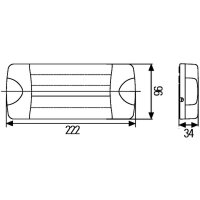 Rückleuchte rechts mit Bremslicht 12 V LED HELLA