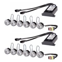 Daytime Running Light Set front 12 V 6 W LED crystal...
