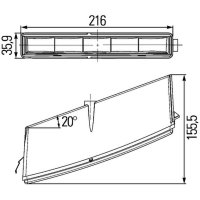 Daytime running light right LED HELLA for HYMER LAIKA