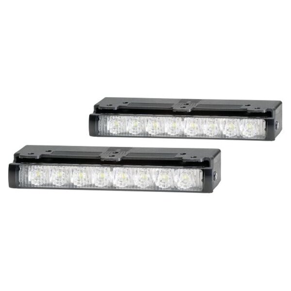 Tagfahrleuchten-Set Fahrzeugfront 24 V 2 W LED glasklar HELLA für u.a. AEBI