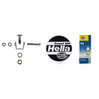 High beam right 12 V H3 halogen HELLA