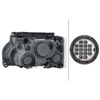Main headlamp right 12 V W5W bi-xenon HELLA for LAND...