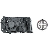 Main headlamp left 12 V H8 bi-xenon HELLA for LAND ROVER...