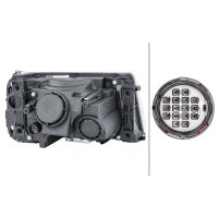 Left main headlight 12 V PY21W Bi-Xenon HELLA for LAND...