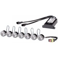 Tagfahrleuchten-Set Fahrzeugfront 24 V 6 W LED glasklar...