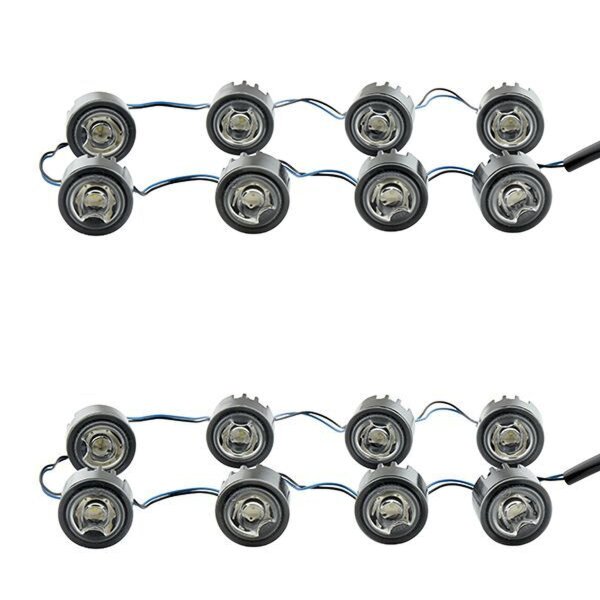 Tagfahrleuchten-Set Fahrzeugfront 12 V 6 W LED glasklar HELLA für u.a. IVECO