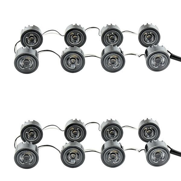 Tagfahrleuchten-Set Fahrzeugfront 12 V 6 W LED glasklar HELLA für u.a. TEREX