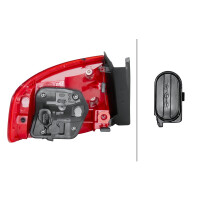 Rear Light right 12 V P21W LED HELLA Light-Expertise suitable for AUDI A4