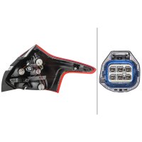 Rückleuchte links 12 V W16W LED HELLA passend für u.a. FORD FOCUS