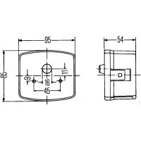 Indicator left 24 V C5W halogen HELLA