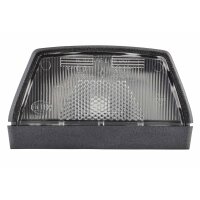 Licence plate lamp right 6 V R10W halogen crystal clear...