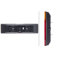 Left combination rearlight 24 V R10W halogen HELLA