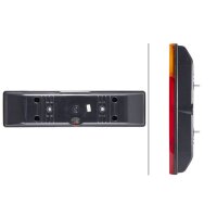 Left combination rearlight 24 V R10W halogen HELLA
