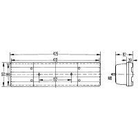 Rückleuchte links mit Schlusslicht 24 V Halogen R10W HELLA