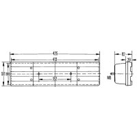 Rückleuchte links mit Schlusslicht 24 V Halogen R10W HELLA