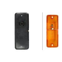 Side-mounted auxiliary indicator lamp 24 V P21W bulb amber HELLA