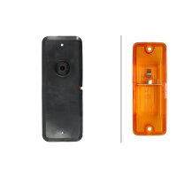 Side-mounted auxiliary indicator lamp 24 V P21W bulb amber HELLA