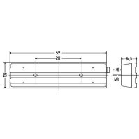 Rückleuchte links mit Umrisslicht 24 V Halogen R10W HELLA