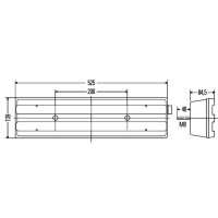 Rückleuchte links mit Umrisslicht 24 V Halogen R10W HELLA