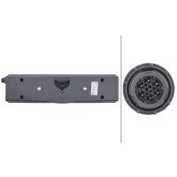 Left combination rearlight 24 V R10W halogen HELLA