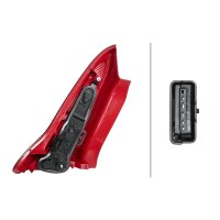 Rear Light right 12 V PY21W Bulb technology HELLA suitable for CITROËN C4