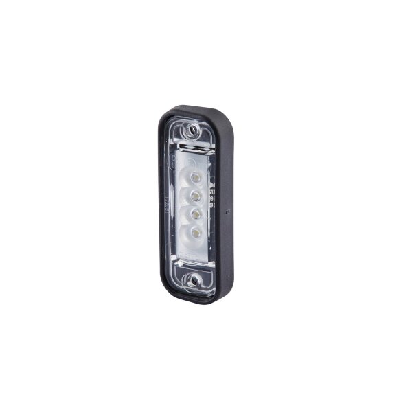 Top licence plate light 24 V LED crystal clear HELLA