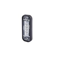 Top licence plate light 24 V LED crystal clear HELLA