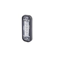 Top licence plate light 24 V LED crystal clear HELLA