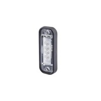 Top licence plate light 24 V LED crystal clear HELLA