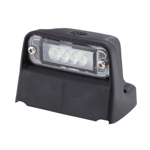 Side-mounted licence plate light 24 V LED crystal clear HELLA