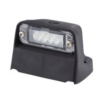 Side-mounted licence plate light 24 V LED crystal clear...