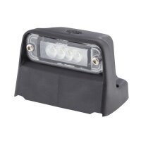 Side-mounted licence plate light 24 V LED crystal clear HELLA