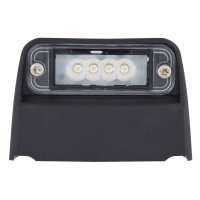 Side-mounted licence plate light 24 V LED crystal clear...