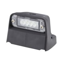Side-mounted licence plate light 24 V LED crystal clear HELLA
