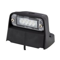 Side-mounted licence plate light 24 V LED crystal clear...