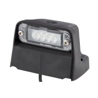 Side-mounted licence plate light 24 V LED crystal clear HELLA