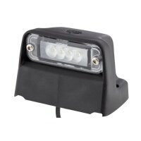 Side-mounted licence plate light 24 V LED crystal clear HELLA