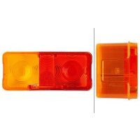 Rear combination lamp lens right with tail light HELLA