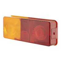 Rear combination lamp lens left with tail light HELLA