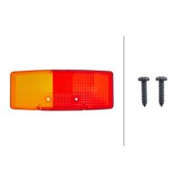 Rear combination lamp lens right with tail light R10W halogen HELLA