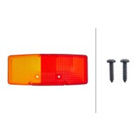 Lichtscheibe, Rückleuchte rechts mit Schlusslicht Halogen R10W HELLA