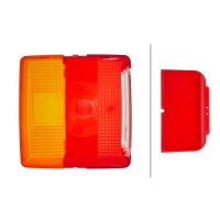Lichtscheibe, Rückleuchte rechts mit Schlusslicht HELLA