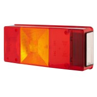 Rear combination lamp lens right with tail light HELLA