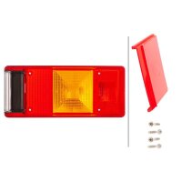 Rear combination lamp lens right with tail light HELLA