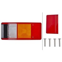 Rear combination lamp lens right with tail light HELLA
