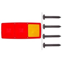 Rear combination lamp lens right with tail light R10W halogen HELLA