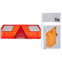 Rear combination lamp lens right with tail light HELLA